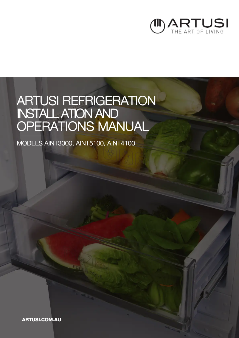 Page 1 de la notice Manuel utilisateur Artusi AINT3000