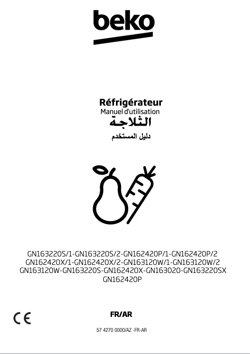 Image de la première page du manuel de l'appareil GN163220SX