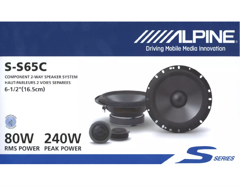 Image de la première page du manuel de l'appareil S-S65C