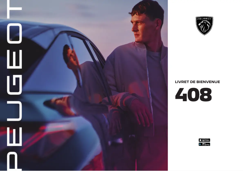 Page 1 de la notice Manuel utilisateur Peugeot 408 (2024)