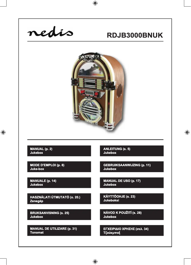 Imagen de la primera página del manual del dispositivo RDJB3000BNUK