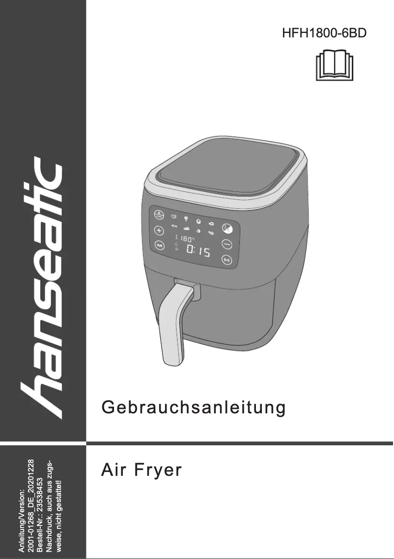 Página 1 del manual Manual de usuario Hanseatic HFH1800-6BD