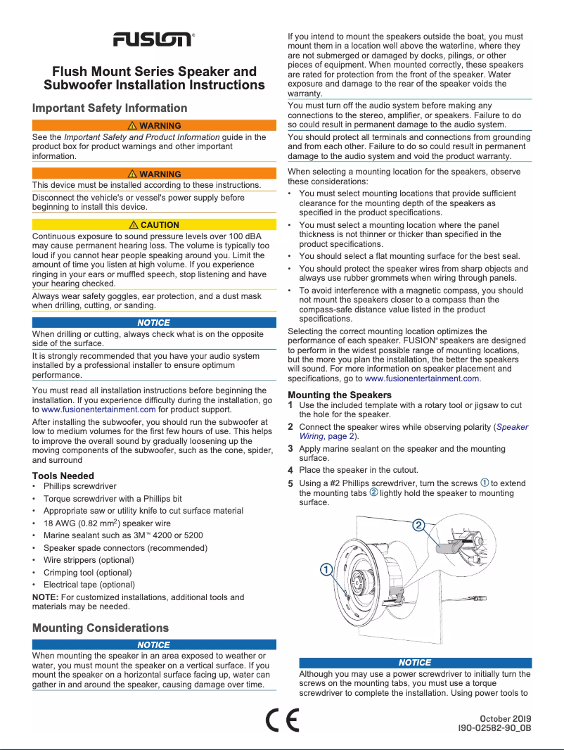 Page 1 de la notice Manuel utilisateur Fusion FM-S10SB