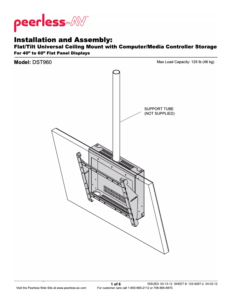 Imagen de la primera página del manual del dispositivo DST960