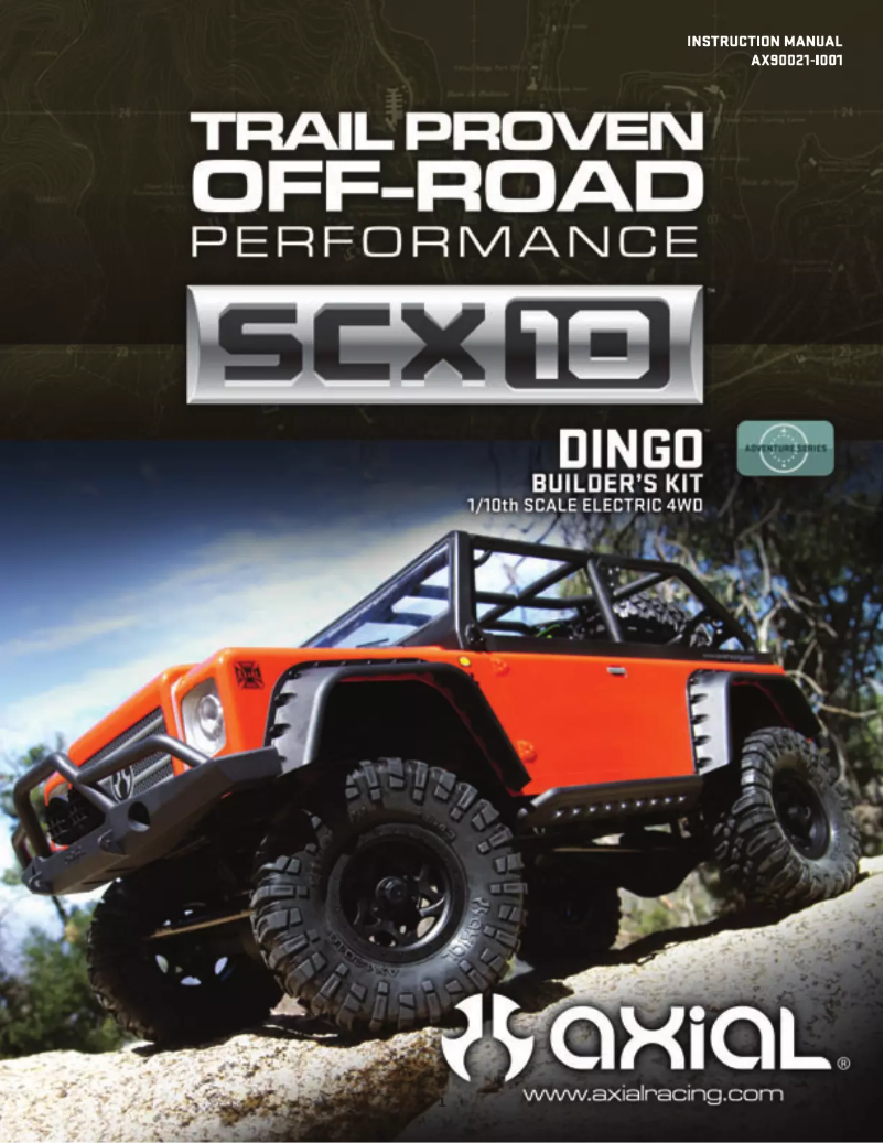 Page n°1 - Manuel utilisateur Axial SCX10 Dingo