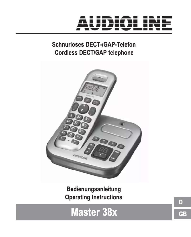 Página 1 del manual Manual de usuario Audioline Master 38x