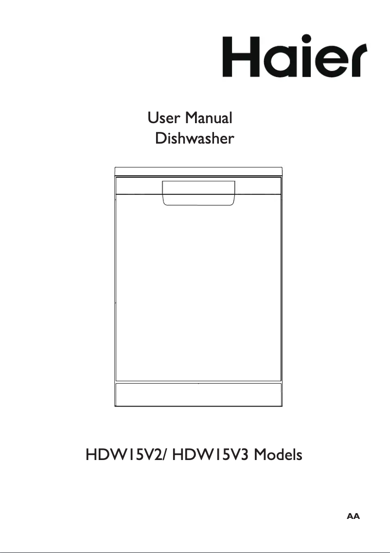 Page 1 of the manual User Manual Haier HDW15V3S1