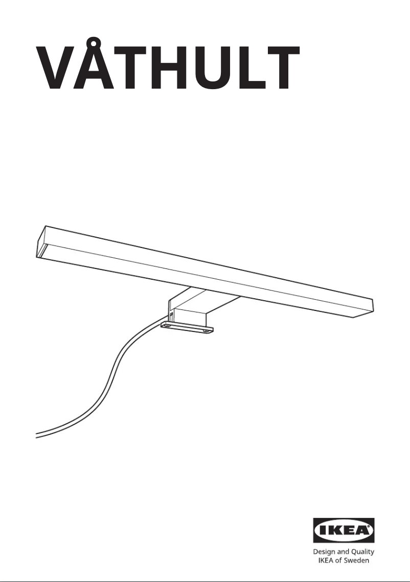 Image de la première page du manuel de l'appareil VÅTHULT 404.675.48