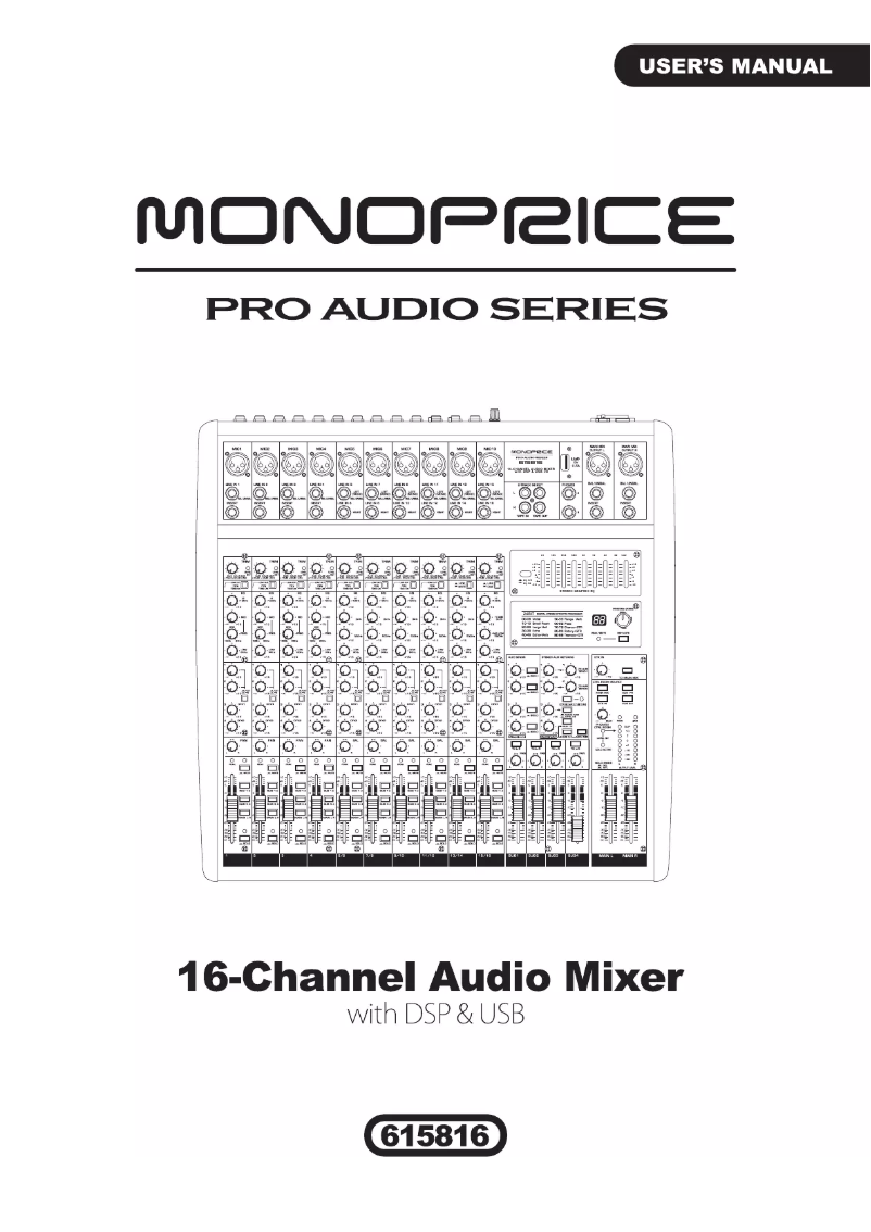 Página 1 del manual Manual de usuario Monoprice 615816