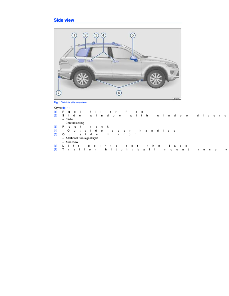 Page 1 de la notice Manuel utilisateur Volkswagen Touareg (2014)