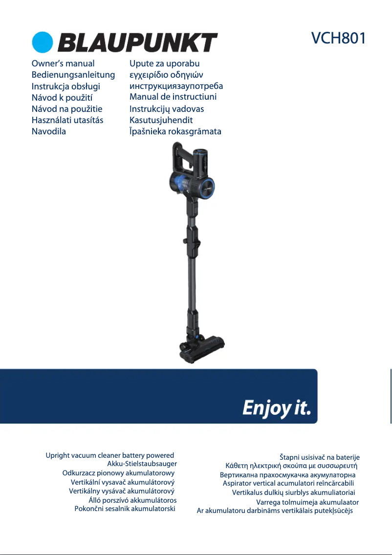 Page n°1 - Manuel utilisateur Blaupunkt VCH801