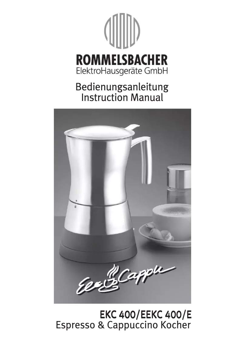 Página 1 del manual Manual de usuario Rommelsbacher EKC 40