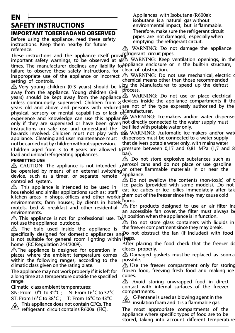 Page n°1 - Guide d'installation Indesit UI4 1 W.1