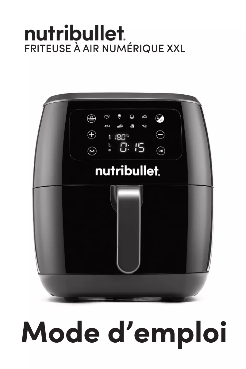 Page 1 de la notice Manuel utilisateur NutriBullet XXL Digital Air Fryer