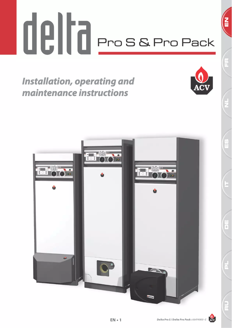 Page n°1 - Manuel utilisateur ACV Delta Pro S25