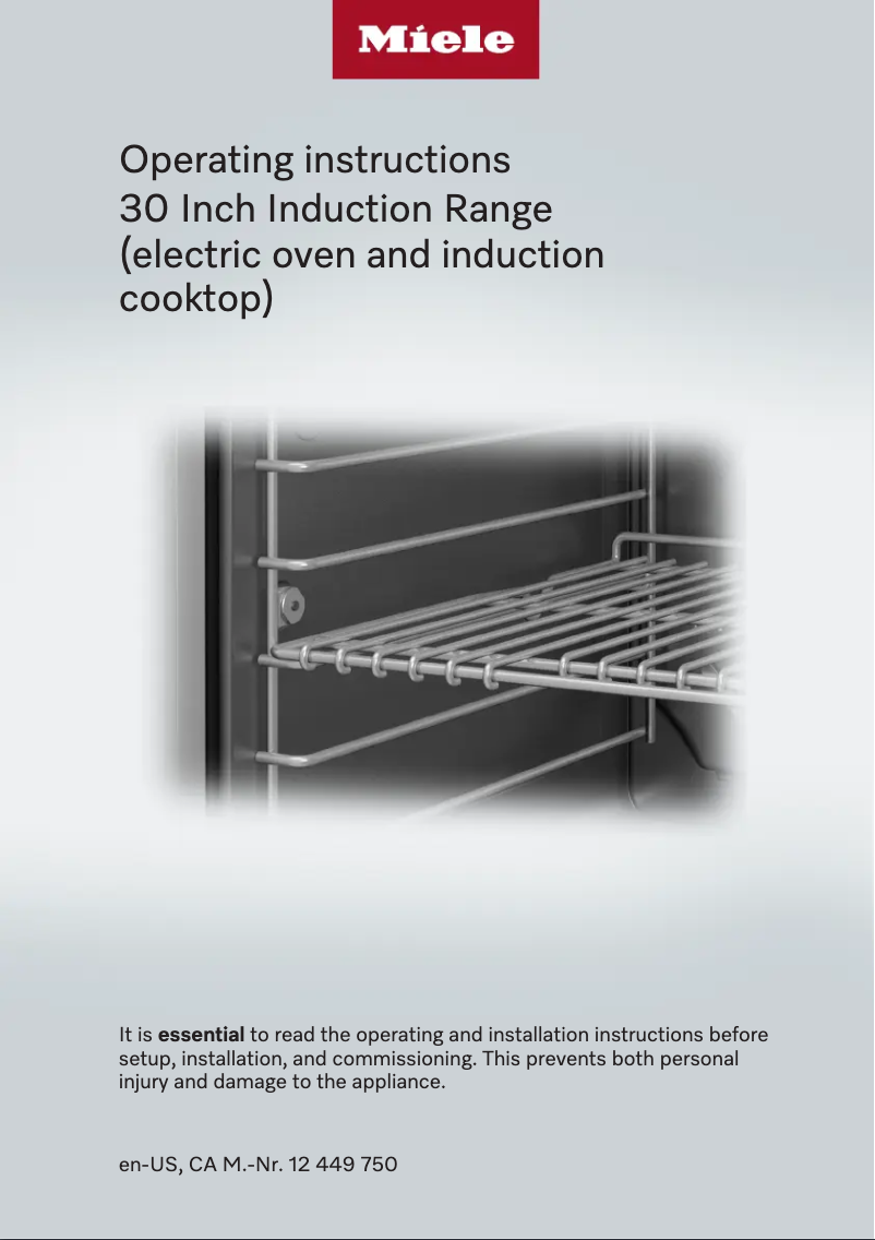 Page 1 de la notice Manuel utilisateur Miele CS 1011-1 G