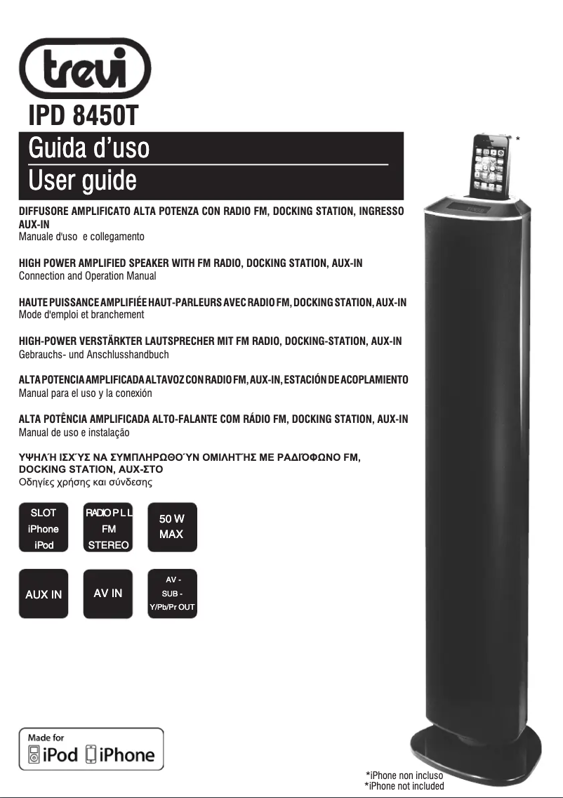Page n°1 - Manuel utilisateur Trevi IPD 8450 T