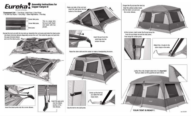 Página 1 del manual Manual de usuario Eureka Copper Canyon 8