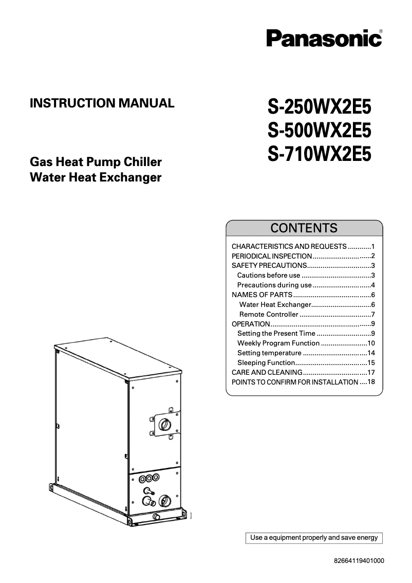 Page n°1 - Manuel utilisateur Panasonic S-710WX2E5