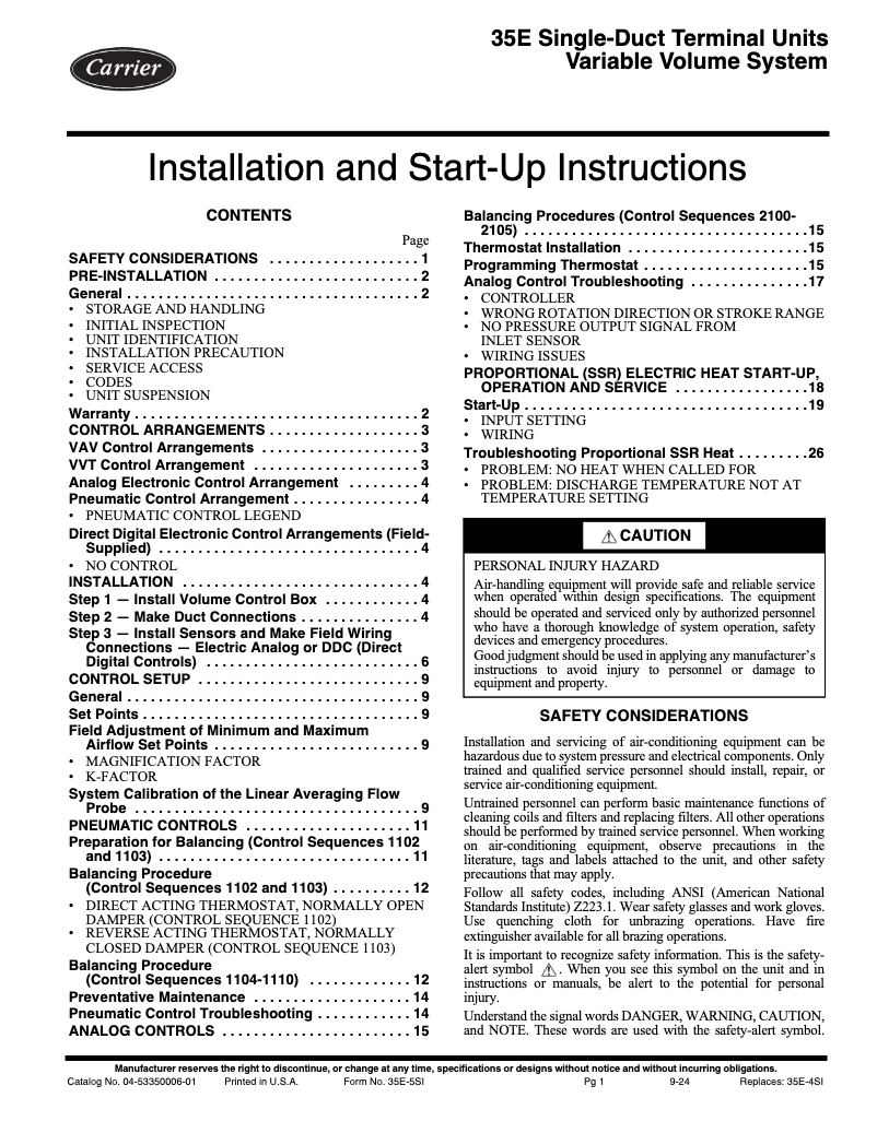 Image de la première page du manuel de l'appareil 35E