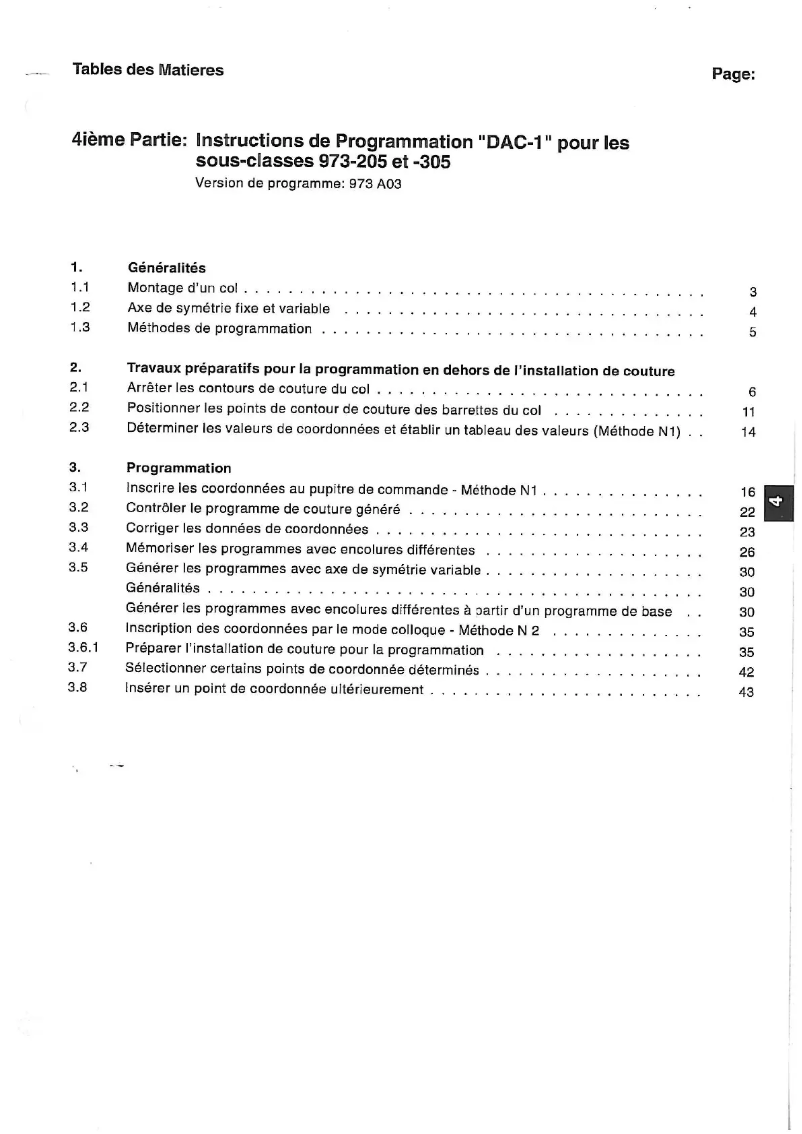 Page 1 of the manual User Manual Dürkopp Adler 973