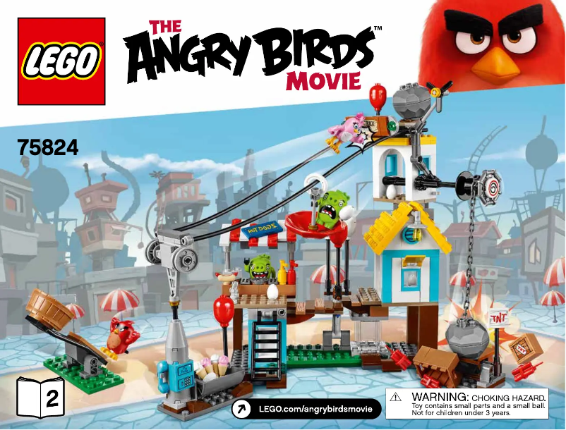 Page 1 de la notice Manuel utilisateur Lego Angry Birds 75824