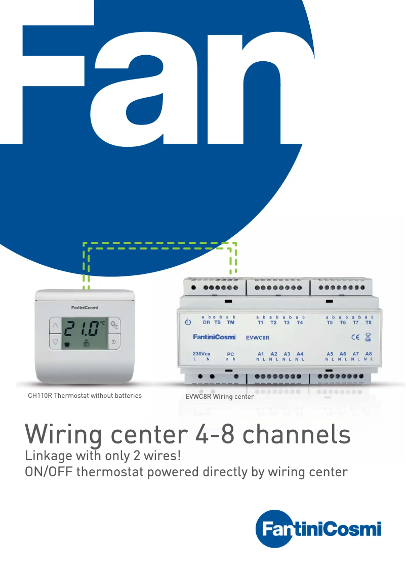 Page 1 de la notice Brochure Fantini Cosmi EVWC8L
