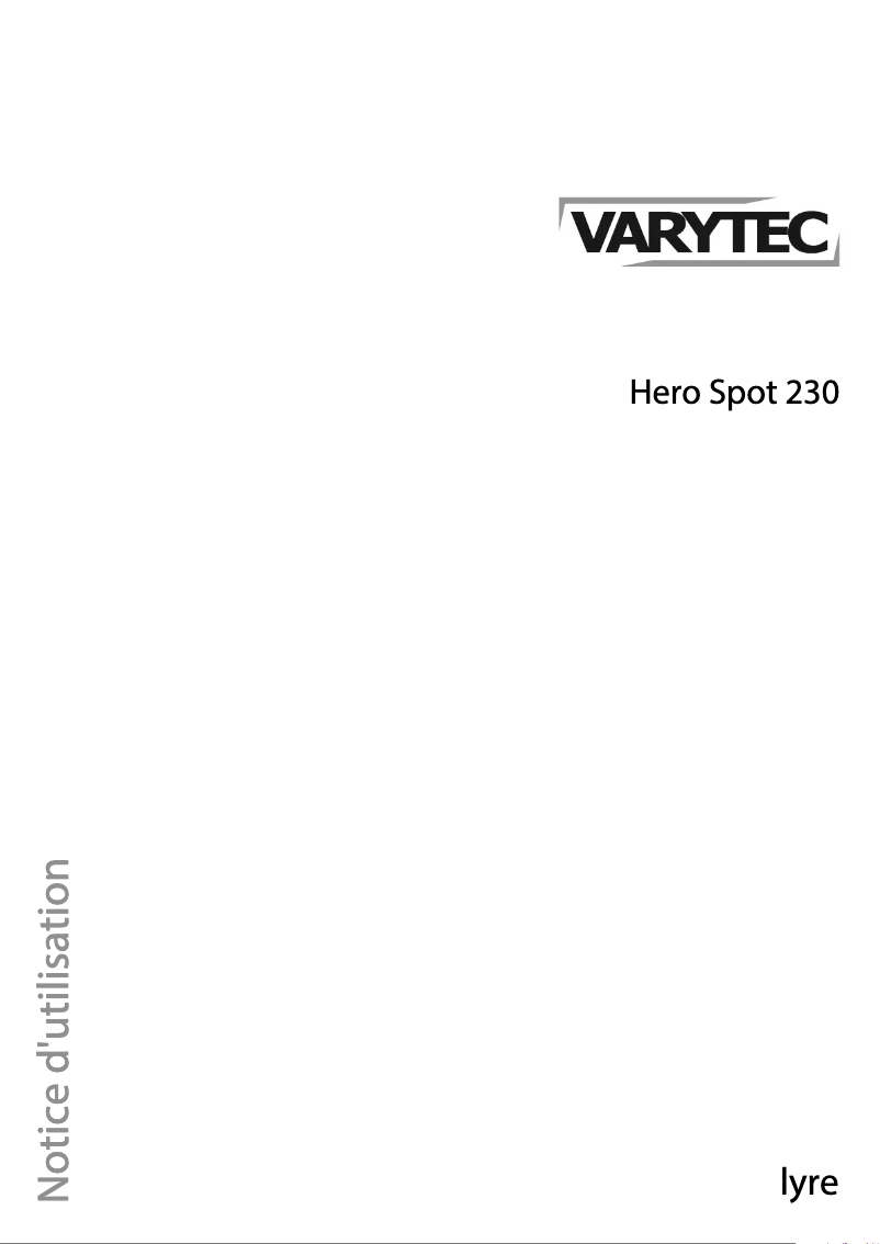 Image de la première page du manuel de l'appareil Hero Spot 230