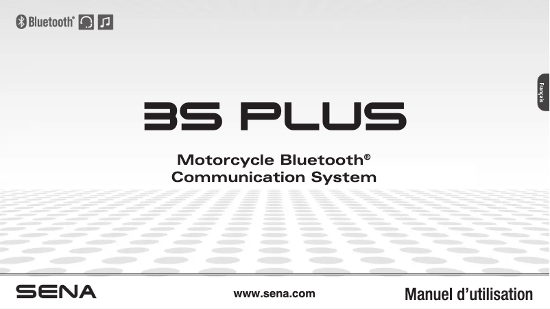 Page 1 de la notice Manuel utilisateur Sena 3S Plus Boom