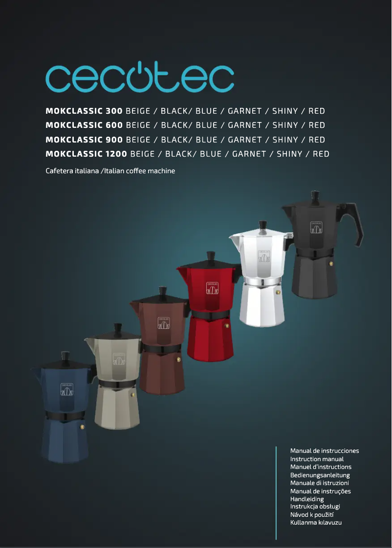 Page n°1 - Manuel utilisateur Cecotec Mokclassic 900