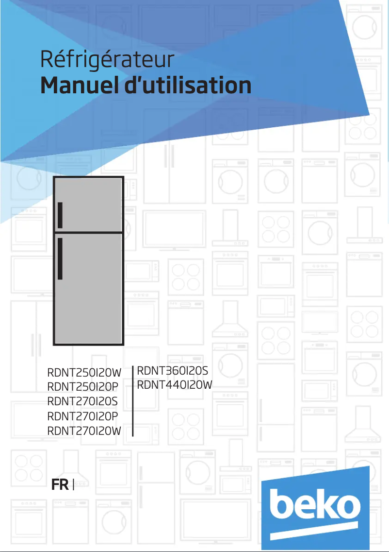 Page 1 de la notice Manuel utilisateur Beko RDNT360I20BS