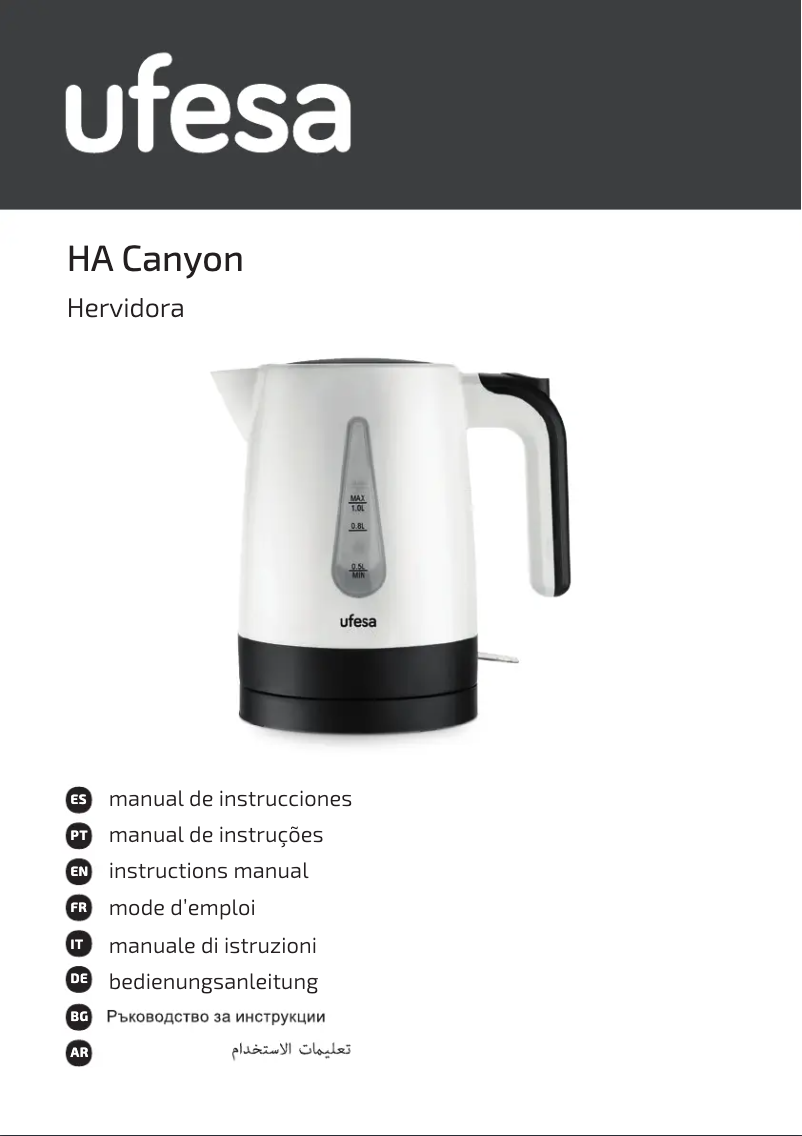 Page n°1 - Manuel utilisateur Ufesa Canyon