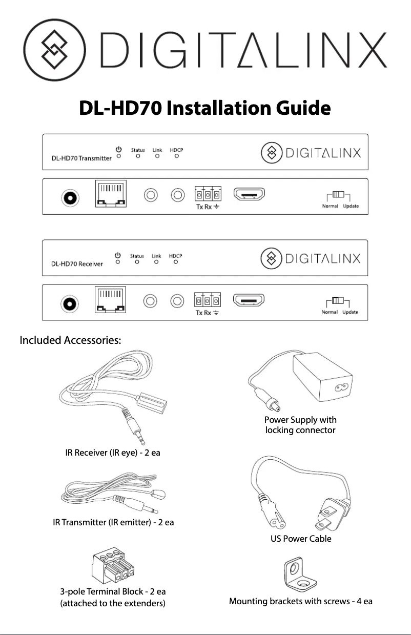 Image de la première page du manuel de l'appareil DL-HD70