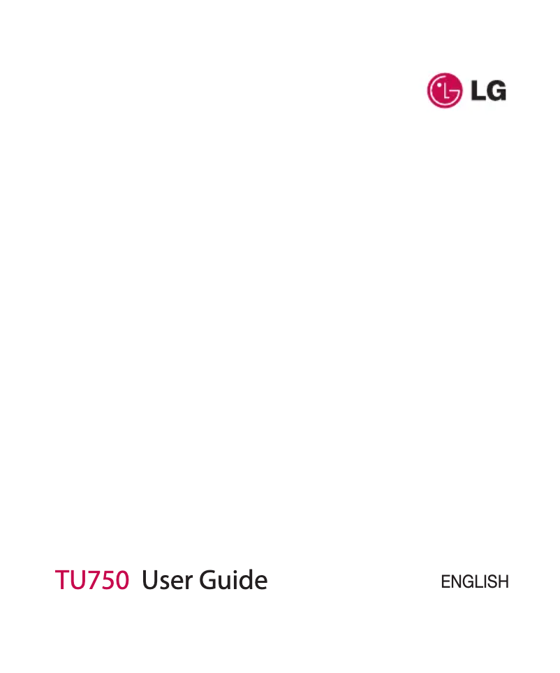 Página 1 del manual Manual de usuario LG TU750