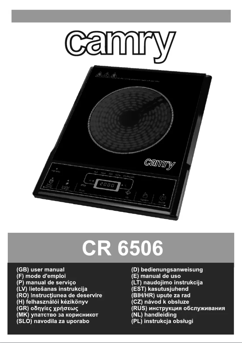 Image de la première page du manuel de l'appareil CR 6506