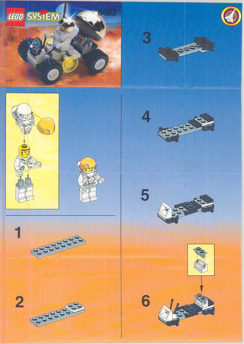 Page 1 de la notice Manuel utilisateur Lego Space Port Lunar Buggy