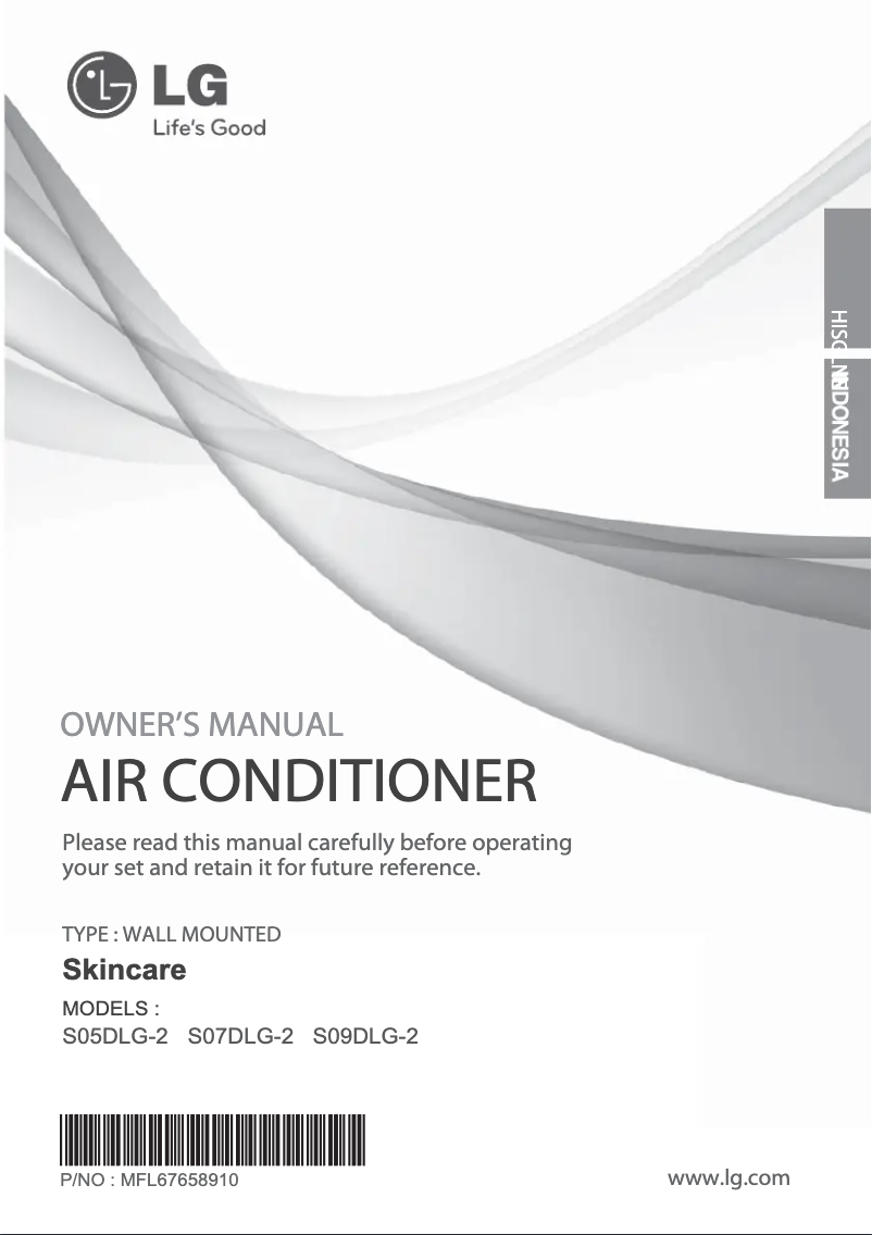 Image de la première page du manuel de l'appareil SN07DLG-2