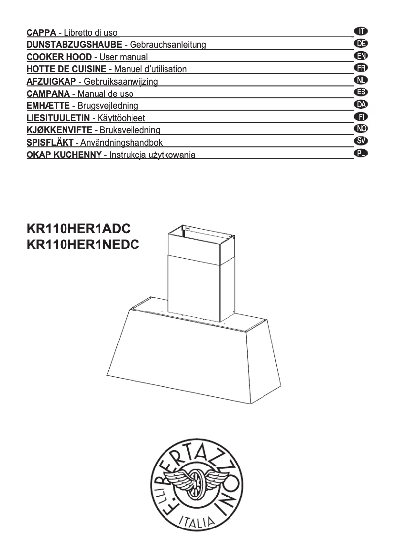 Image de la première page du manuel de l'appareil KR110HER1NEDC
