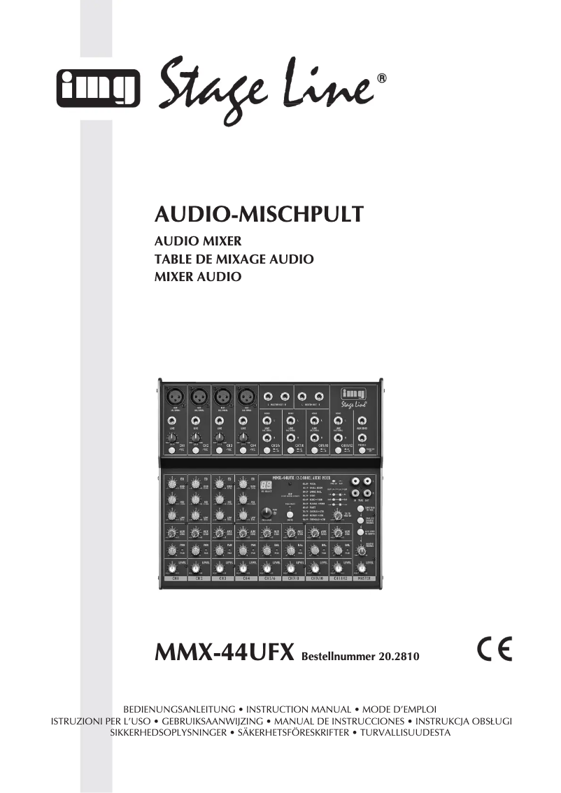 Image de la première page du manuel de l'appareil MMX-44 UFX