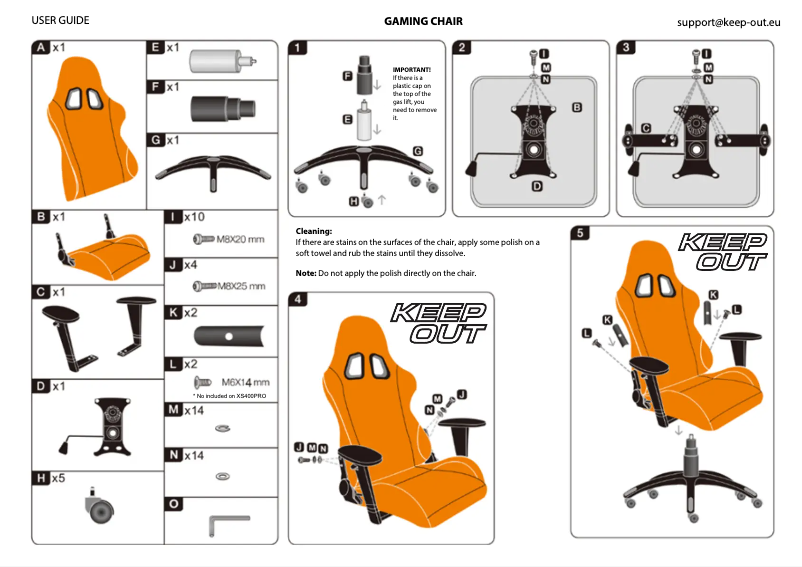 Página 1 del manual Manual de usuario KeepOut XS700PROO