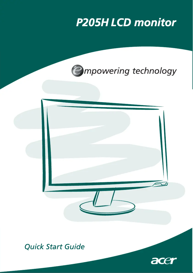 Página 1 del manual Manual de usuario Acer P205H