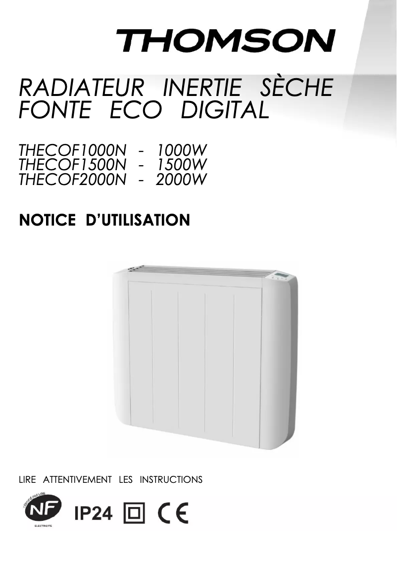 Página 1 del manual Manual de usuario Thomson THECOF1000N