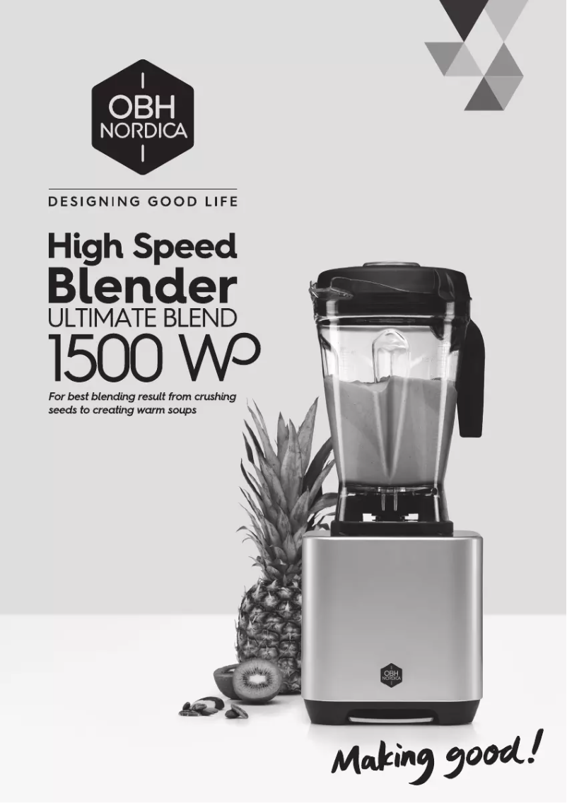 Image de la première page du manuel de l'appareil Ultimate Blend