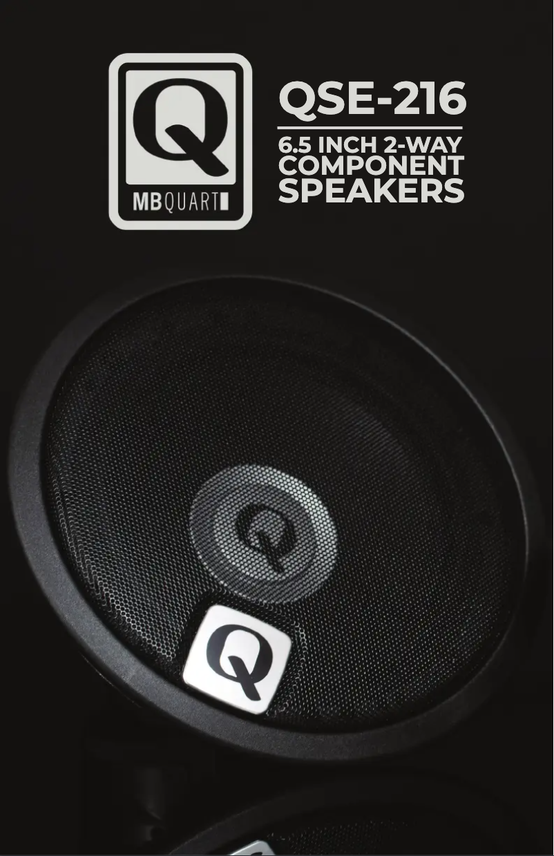 Page 1 de la notice Manuel utilisateur MB Quart QSE-216