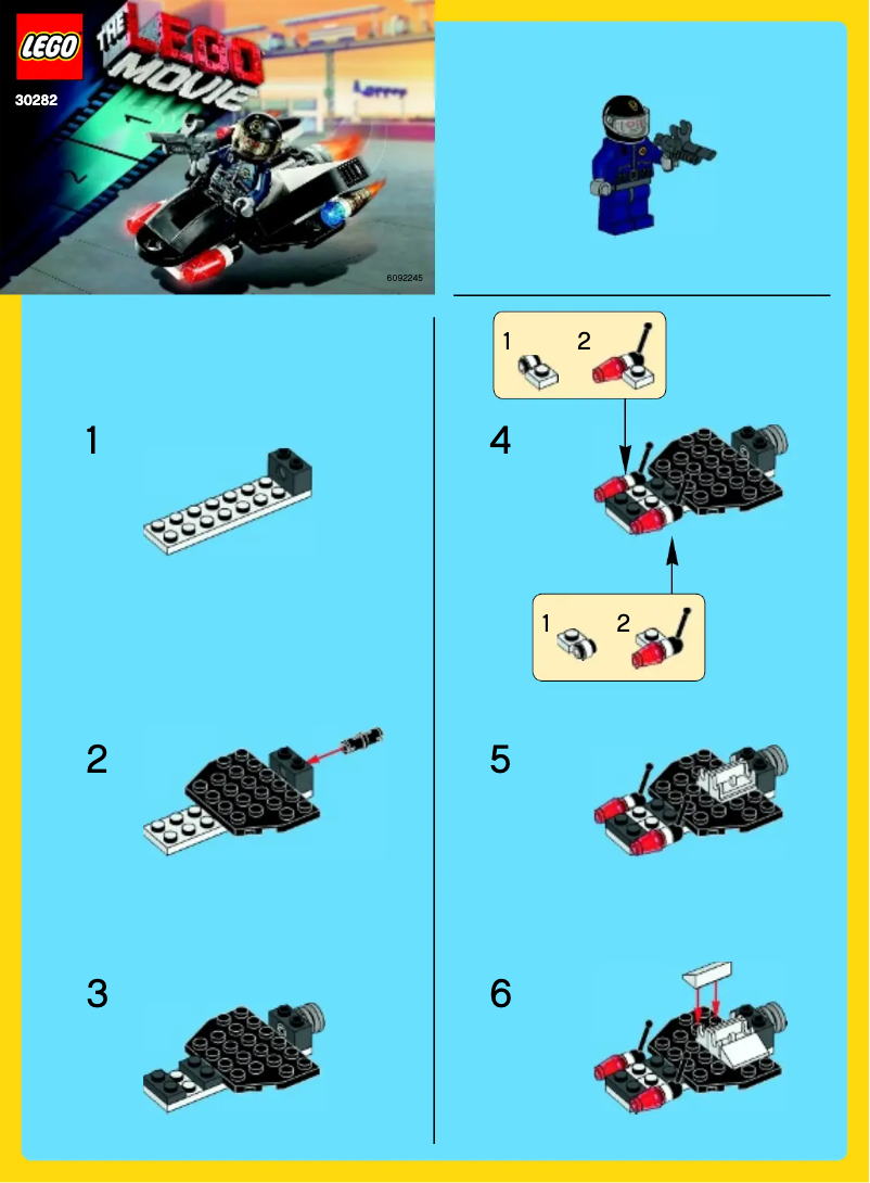 Page 1 de la notice Manuel utilisateur Lego Super Secret Police Enforcer 30282