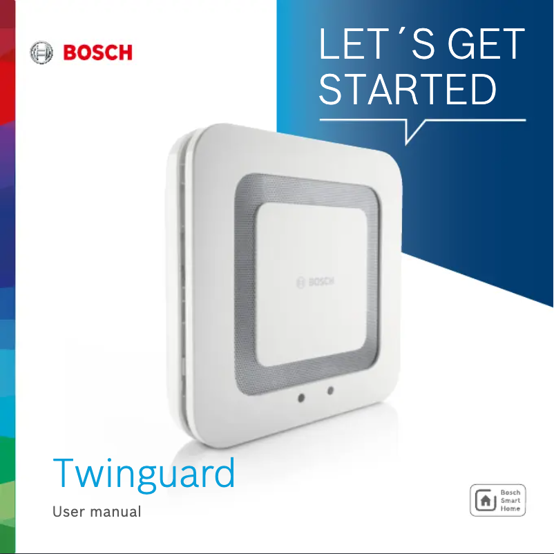 Page 1 de la notice Manuel utilisateur Bosch Smart Home Twinguard