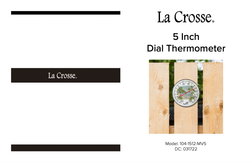 Page n°1 - Manuel utilisateur La Crosse Technology 104-1512MV5