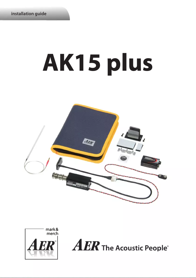 Página 1 del manual Manual de usuario AER AK15 plus