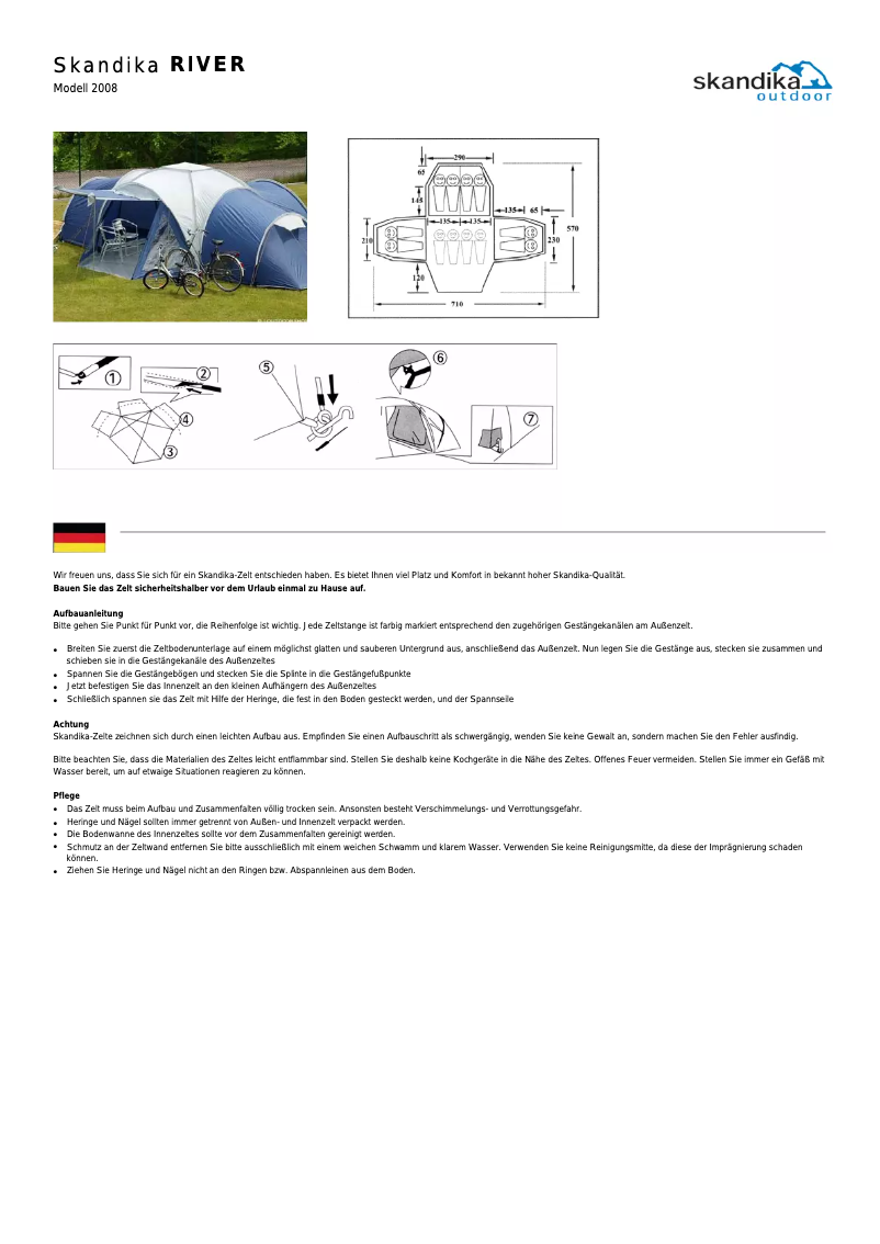 Page 1 of the manual User Manual Skandika River