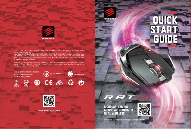 Image de la première page du manuel de l'appareil R.A.T. DWS